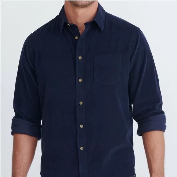 UNTUCKit Other - NWT Untuckit Chandre Navy Corduroy LS Shirts XL/2X